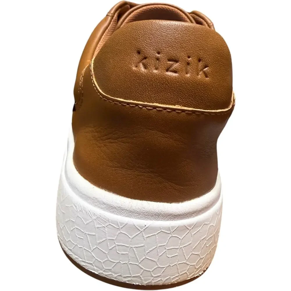 KIZIK Vegas Men 10W/Women 11.5W Hands Free Chestnut Brown Leather Sneakers READ
